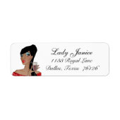 Diva Fabulous Address Label (Vorne)