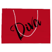 ‚Diva Fabulous‘ Große Geschenktüte (Rückseite)