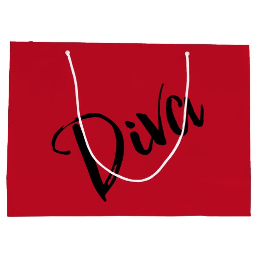 ‚Diva Fabulous‘ Große Geschenktüte (Rückseite)