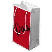 ‚Diva Fabulous‘ Kleine Geschenktüte (Rückseite Schrägansicht)