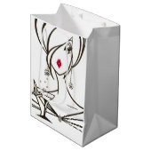 ‚Diva Fabulous‘ Mittlere Geschenktüte (Vorderseite Schrägansicht)