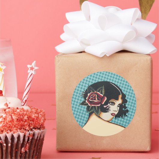 Diva Fashion Sticker - Blue Dots (Party)