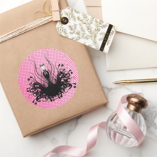 Diva Fashion Sticker - Himbeere Hot Bright Pink (Schenken)