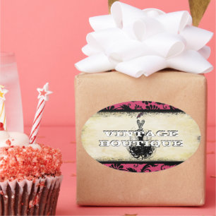 Diva Fashion Sticker Orange Retro Dots