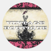 Diva Fashion Sticker Orange Retro Dots (Vorderseite)