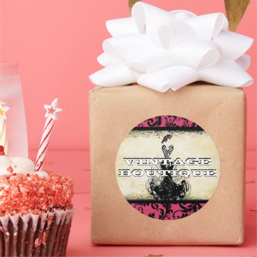 Diva Fashion Sticker Orange Retro Dots (Party)