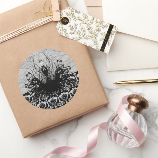 Diva Fashion Sticker - Schwarz und Grau (Schenken)