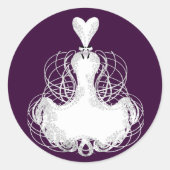 Diva Fashion Sticker White Dress (Vorderseite)