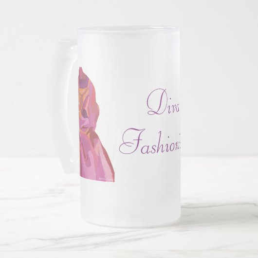 Diva Fashionista Herbstross Tasse (Vorderseite Links)