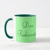Diva Fashionista im Frühjahr Tasse (Links)