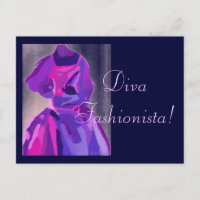 Diva Fashionista in blau
