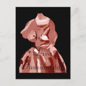 Diva Fashionista in neutraler Postkarte (Vorderseite)