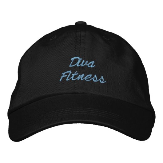 Diva Fitness Bestickte Baseballkappe (Vorderseite)