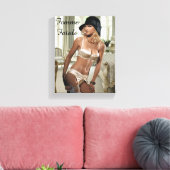 Diva, Frau der 1920er Jahre - Rauchen und Waffen Leinwanddruck (Insitu (Wohnzimmer))