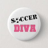 Diva-Fußball Button (Vorderseite)
