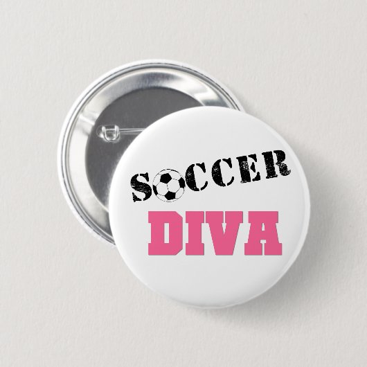 Diva-Fußball Button (Vorne & Hinten)