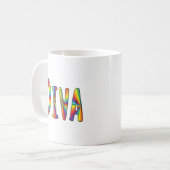 DIVA Gay Pride Regenbogenflagge Fabulous LGBT LGBT Kaffeetasse (Vorderseite Links)