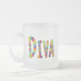 DIVA Gay Pride Regenbogenflagge Fabulous LGBT LGBT Mattglastasse