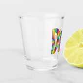DIVA Gay Pride Regenbogenflagge Fabulous LGBT LGBT Schnapsglas (Links)