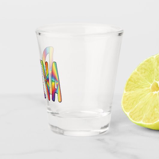DIVA Gay Pride Regenbogenflagge Fabulous LGBT LGBT Schnapsglas (Rechts)