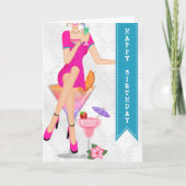 Diva-Geburtstags-Karte Karte (Vorderseite)