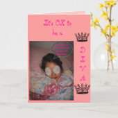 Diva-Geburtstagskarte Karte (Gelbe Blume)