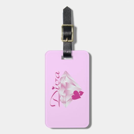 Diva Gepäckanhänger (Vorderseite vertikal)