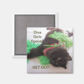 DIVA GIRL LOCKER MAGNET (Vorderseite/Rückseite)