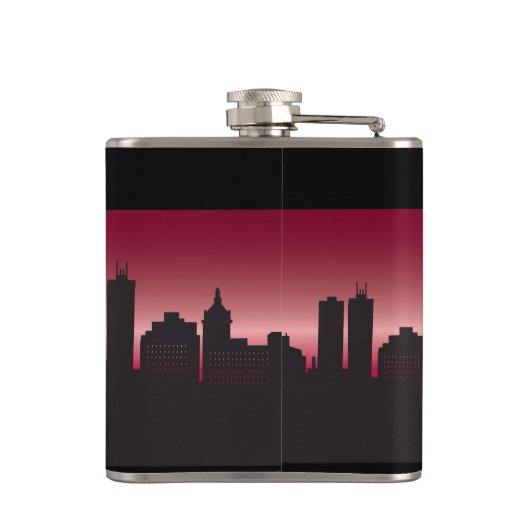 Diva Girls Night Out anpassen Flachmann (Rückseite)