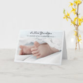 Diva gratuliert neuer Grandson Grußkarte Karte (Gelbe Blume)