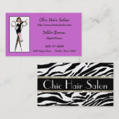 Diva Hair Salon Business Cards Visitenkarte (Vorne/Hinten)
