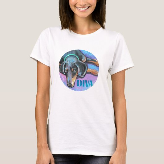 Diva-Hund T-Shirt (Vorderseite)