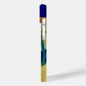 DIVA IN BLAU, SCHÖNHEIT FASHION MONOGRAMM Case-Mate iPhone HÜLLE (Rückseite / Links)