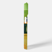 DIVA IN BLAU, SCHÖNHEIT FASHION MONOGRAMM Case-Mate iPhone HÜLLE (Rückseite / Rechts)