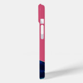 DIVA IN BLAU, SCHÖNHEIT FASHION MONOGRAMM Case-Mate iPhone HÜLLE (Rückseite / Links)