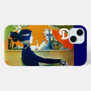DIVA IN BLAU, SCHÖNHEIT FASHION MONOGRAMM Case-Mate iPhone HÜLLE