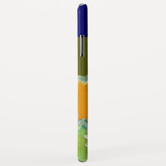 DIVA IN BLAU, SCHÖNHEIT FASHION MONOGRAMM Case-Mate iPhone HÜLLE (Hinten/Rechts)