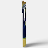 DIVA IN BLAU, SCHÖNHEIT FASHION MONOGRAMM Case-Mate iPhone HÜLLE (Rückseite / Links)