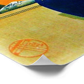 DIVA IN BLAU / Schönheit, Haare, Mode Poster (Ecke)