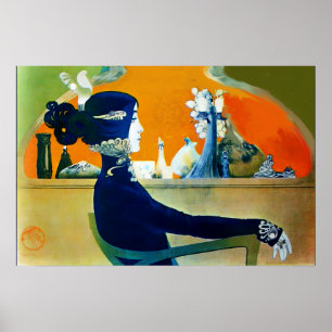 DIVA IN BLAU / Schönheit, Haare, Mode Poster