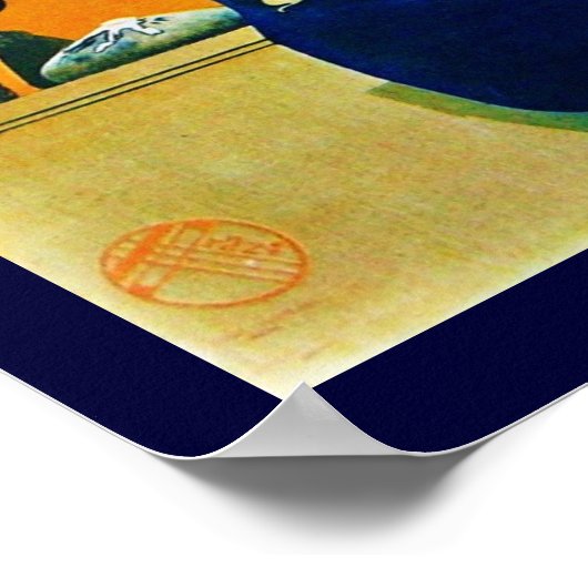 DIVA IN BLAUE POSTER (Ecke)