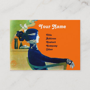 DIVA IN BLUE MONOGRAM Schönheitssalon ,Makeup Arti Visitenkarte