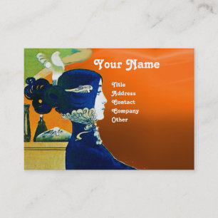 DIVA IN BLUE MONOGRAM Schönheitssalon ,Makeup Arti Visitenkarte