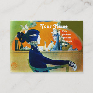 DIVA IN BLUE MONOGRAM Schönheitssalon ,Makeup Arti Visitenkarte