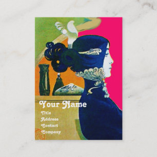 DIVA IN BLUE MONOGRAM Schönheitssalon ,Makeup Arti Visitenkarte