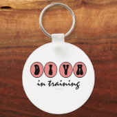 Diva in der Ausbildung Schlüsselanhänger (Vorderseite)