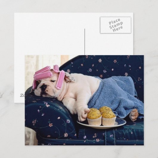 Diva in der Herstellung Postkarte (Vorne/Hinten)