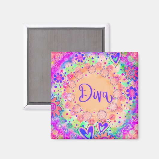 "Diva" Inspirivity Magnet (Vorderseite/Rückseite)