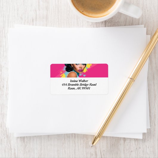 Diva-ish Artistry: Diva-ish Delights Label Adressaufkleber (Insitu)