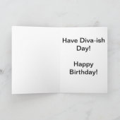 Diva-ish Geburtstag Karte (Innenseite)